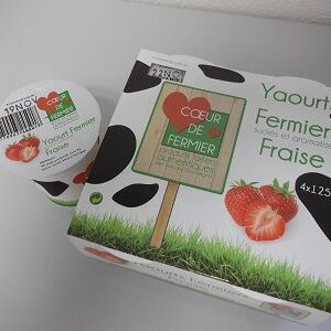 Yaourt fraise Banson par 4