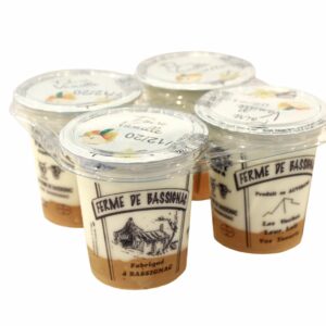 Yaourts sur lit de confiture poire vanille par 4