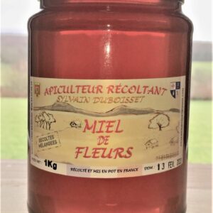 Miel de récolte fleurs mélangées 1Kg