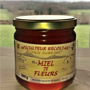 Miel de récolte fleurs mélangées 500g