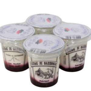 Yaourts sur lit de confiture fruits des bois par 4