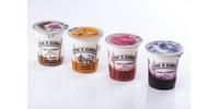 Yaourts sur lit de confiture d'abricot par 4 - vue alternative