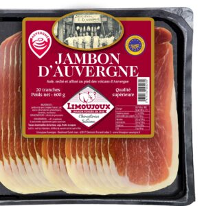 Jambon d'Auvergne IGP 20 tranches 600g